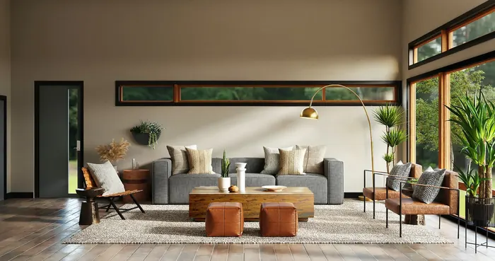 Clean, bright living room